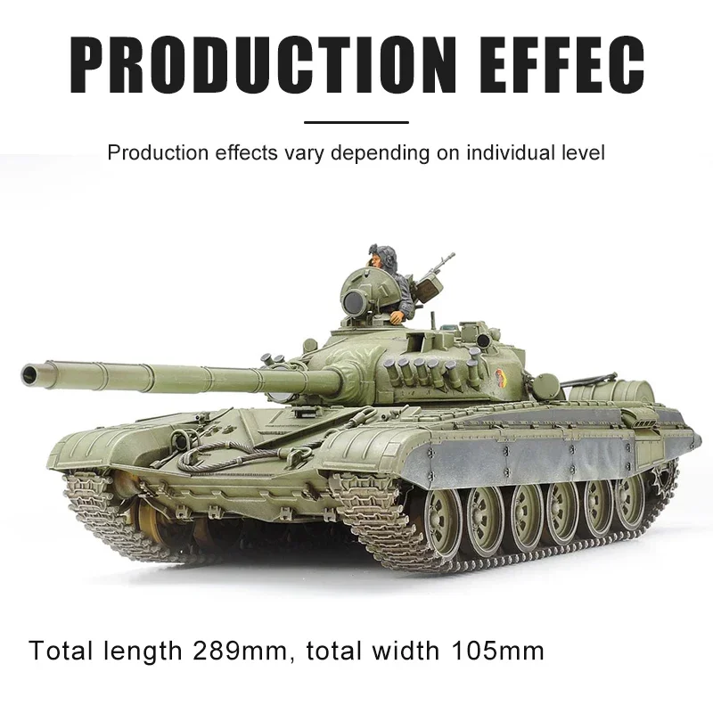 TAMIYA assemblare il kit modello in plastica 35160 Carro armato da battaglia principale sovietico T-72M1 1/35