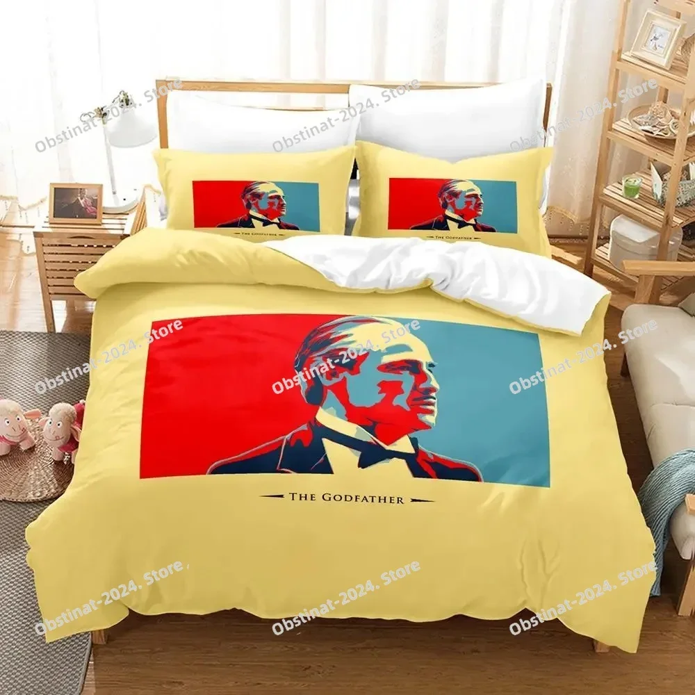 2025 New The Godfather Bedding Set Single Twin Full Queen King Size Bed Set Adult Kid Bedroom Duvetcover Sets 3D Anime Bed Sheet