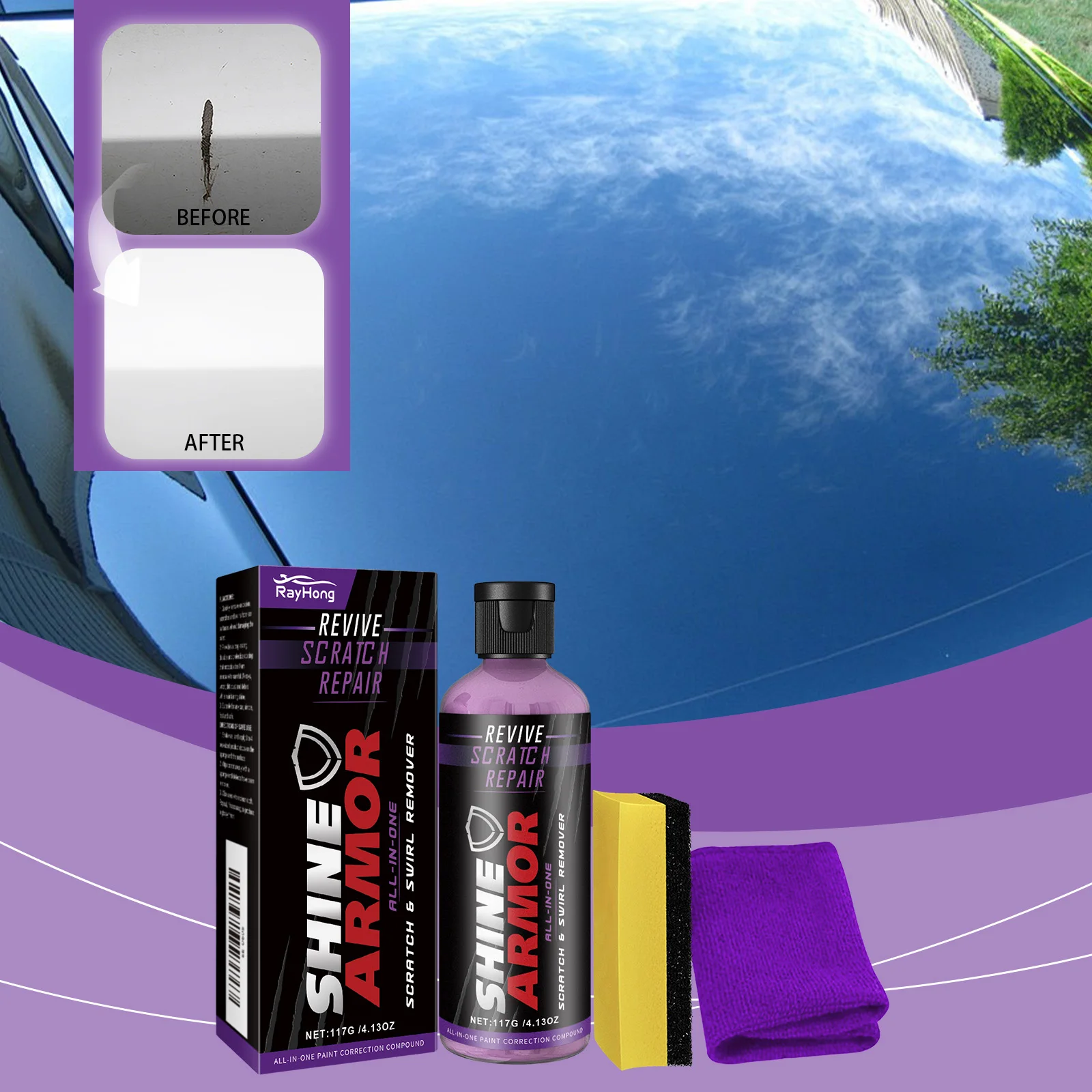 Scratch-Free Car Repair Solution Paint Surface Scratch Removal & Beauty Care Polishing Liquid