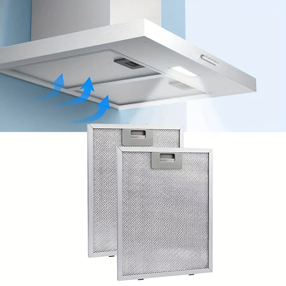 320 x 260mm Metal Mesh Range Hood Exhaust Filter Durable Oiled Filter for Kitchen Range Hoods, Efficient Cooking Accessory