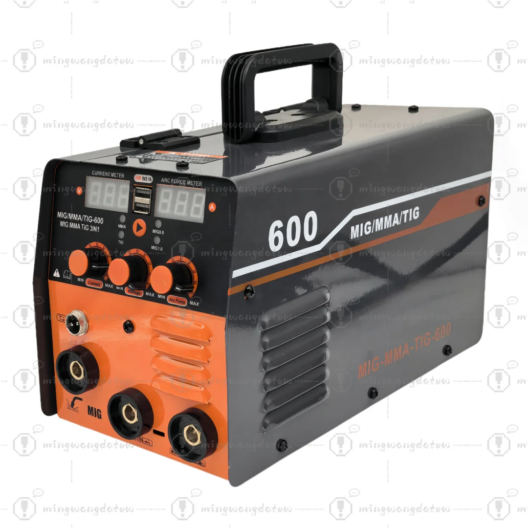 2025 New Model 220V MIG Welders Portable IGBT Inverter Arc Welder USB 3 In 1 Gasless MIG/MMA/LIFT TIG Welding Machine 600 Amp