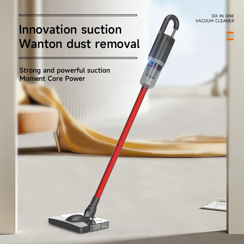 مكنسة كهربائية محمولة للاستخدام المنزلي مع قوة عالية، مجمع غبار خزان المياه الذكي والمتعدد الوظائف