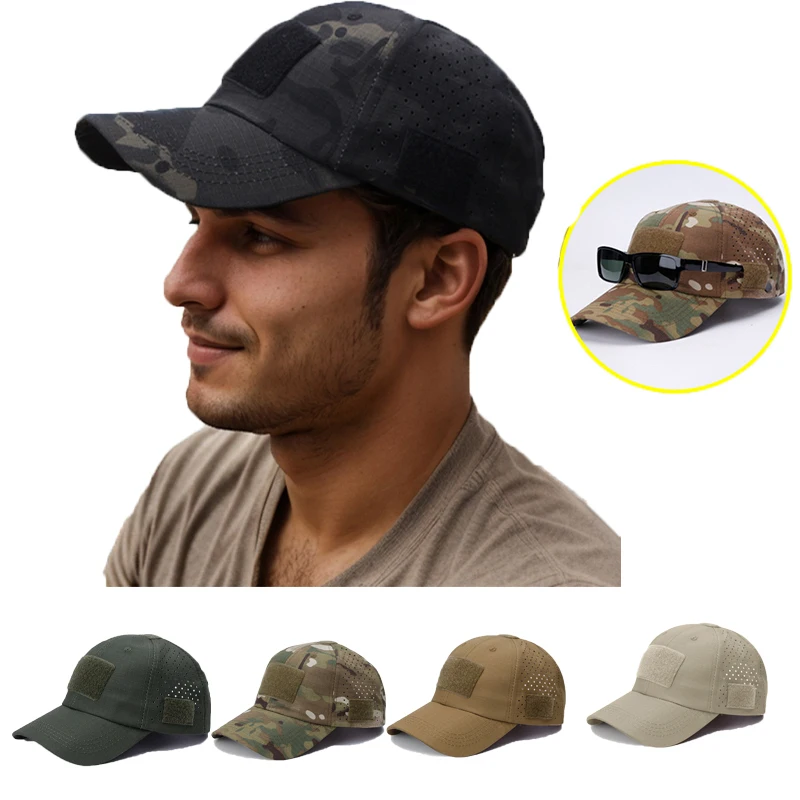 

Sunglasses Cap Men's Camouflage Baseball Cap - Breathable & Sunscreen for Outdoor Sports Hunting Hiking Camping Beach Fishing