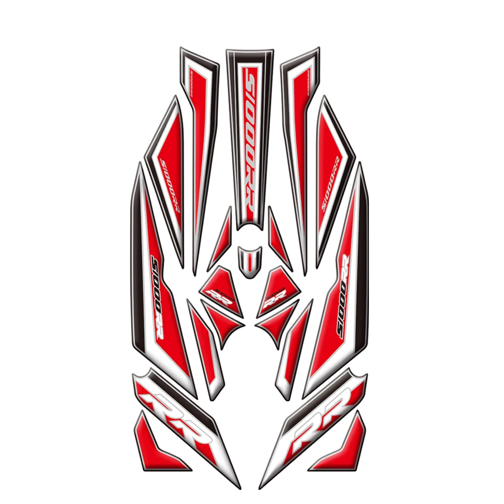 For BMW S1000RR S 1000 RR 2015 2016 2017 2018 Motorcycle Rear Seat  Fairing Paint Protection Decal 3D Gel Protector Sticker