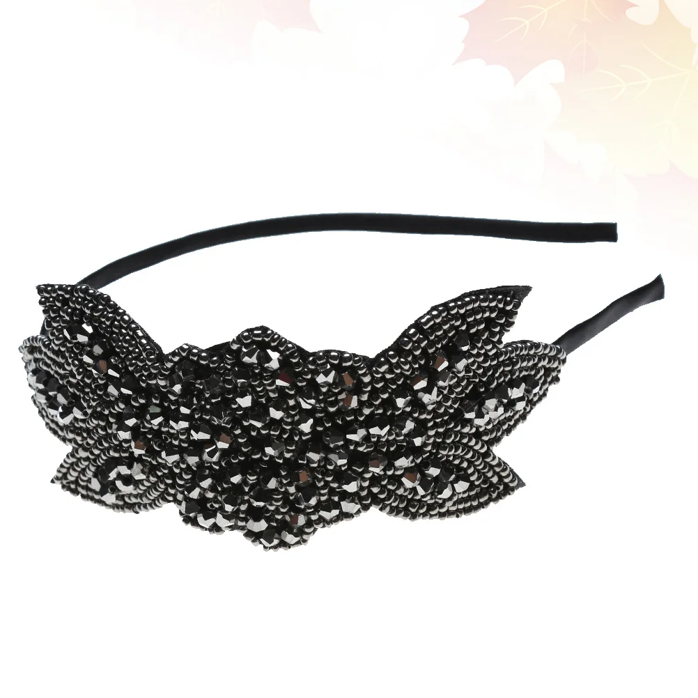 

Повязка на голову 1920-х годов, дизайн с бусинами, обруч для волос для вечеринки, изысканная деталь, качество изготовления, нескользящий, прочный, остается на голову, вечерние обручи для волос