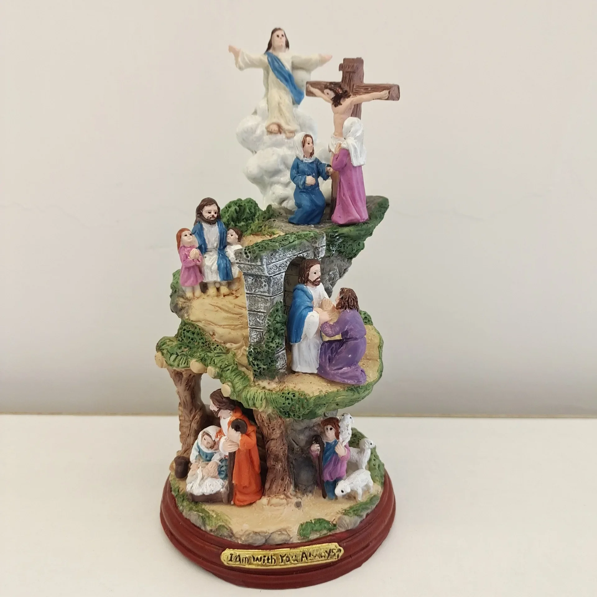 DIY Thomas Kinkade Sculpture A Lifetime of New Life Resin Desktop Study Ornament Home Decor