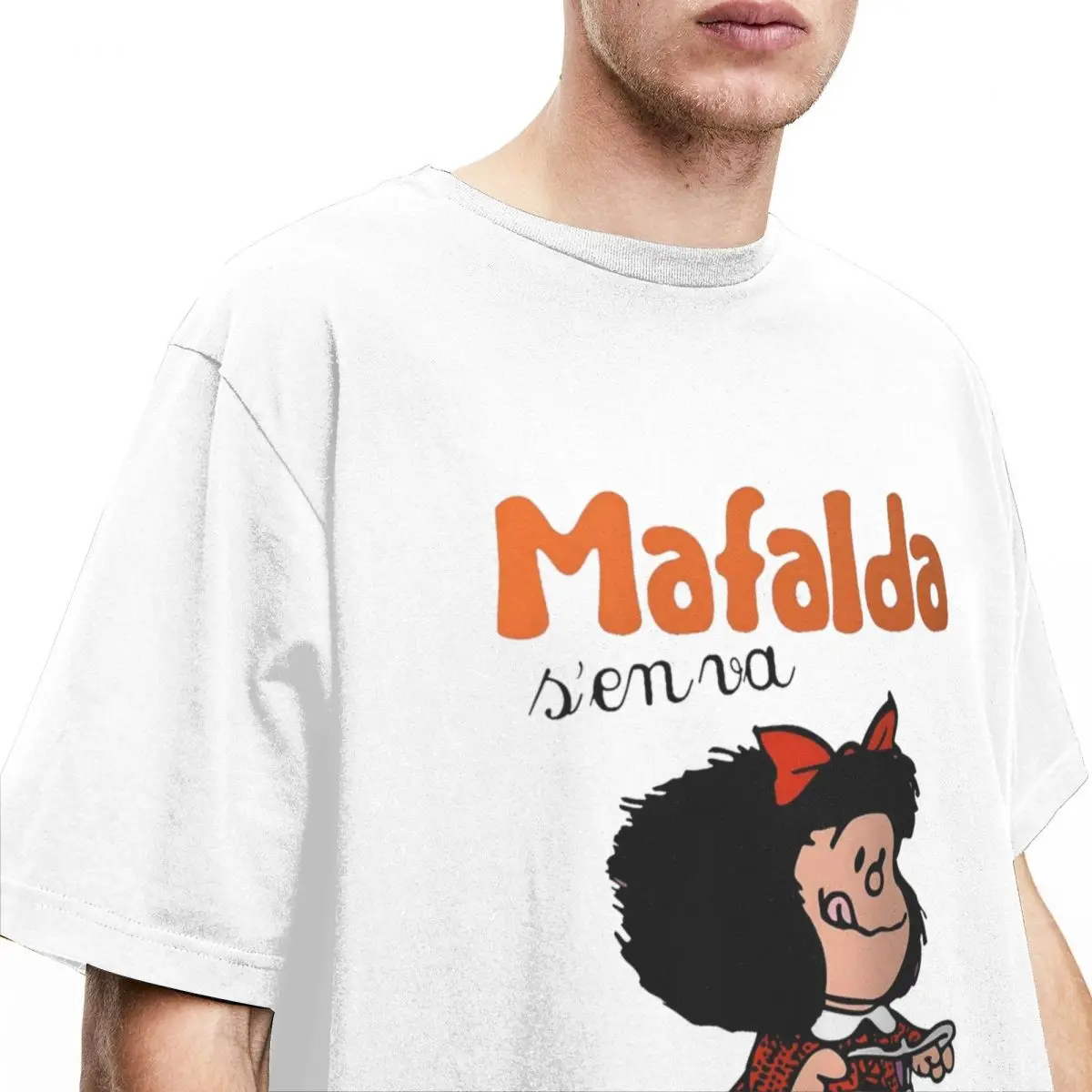 Men Women Mafalda Quino Go Bicycle Shirt Stuff Cute Funny Pure Cotton Clothes Awesome Short Sleeve Crew Neck Gift Idea T-Shirt