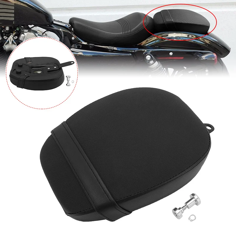 Motorcycle Fender Seat Rear Passenger Seat Cushion Tail Pillion Pad For Harley Sportster Forty Eight 48 72 2010-2015