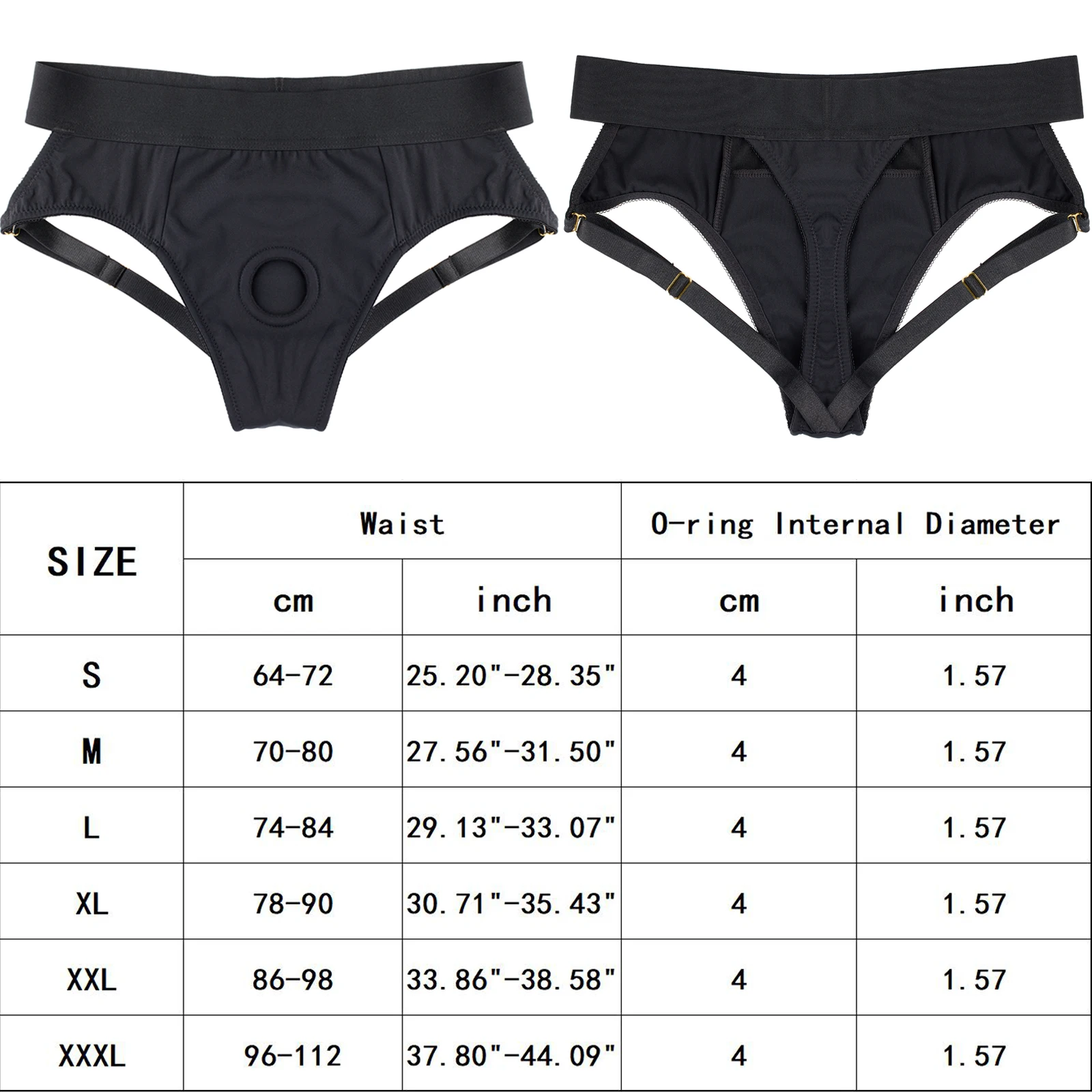 Nylon Spandex Stretchable Jock Strap Briefs Adjustable String G-String for Strap ons