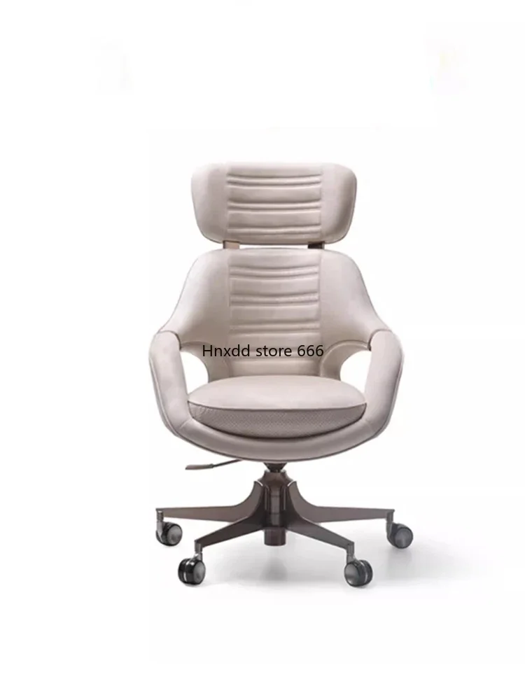 Italian light luxury computer art swivel chair for home use