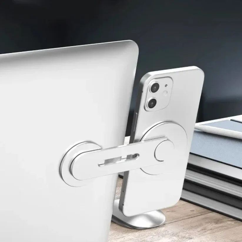 

Self Adhesive 180 Rotation Swivels Magnetic Slim Phone Holder for Laptop Car Suspension Screen For Magsafe iPhone 16 15 14 13 12