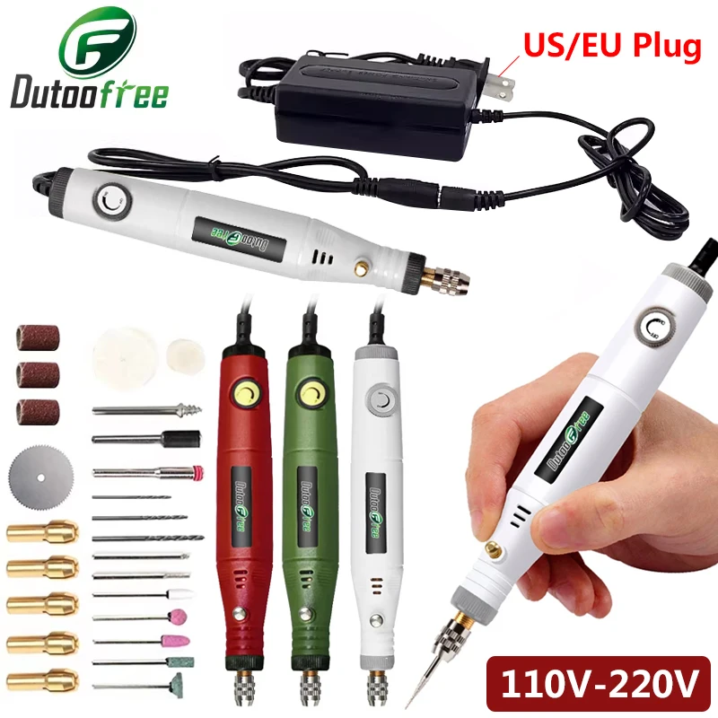 

18V Mini Drill Electric Carving Pen Variable Speed Drill Rotary Tools Engraver Pen for Grinding Polishing Dremel Accessories
