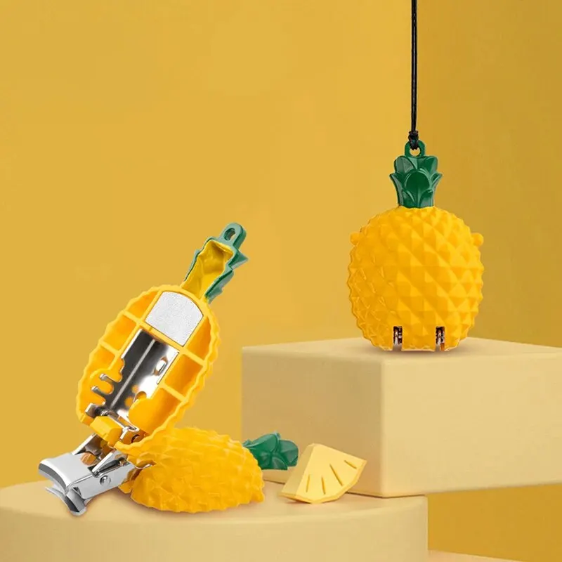 Obcinacz do paznokci Owoce Truskawki Obcinacz do paznokci Składane obcinacze do paznokci Wysokiej klasy obcinacz do paznokci Przenośne narzędzia do manicure Brelok do kluczy