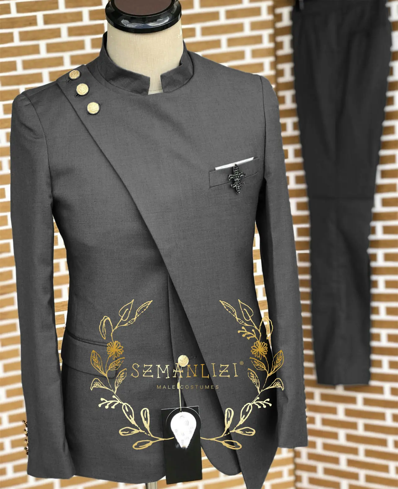 Costumes de mariage simples et élégants pour hommes, olympiques de marié, blazer mince, mode d\'affaires, téléchargements d\'emploi, messieurs