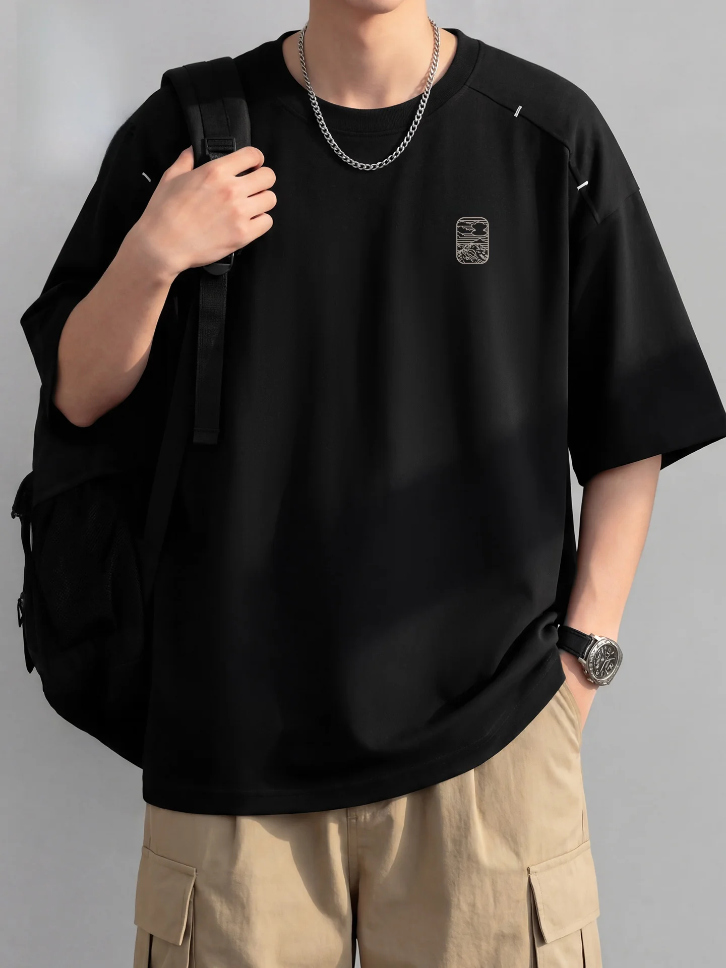 

Monkey Design ort Sve T-irt Men's Summer oulder Printed Casual Comfortable Breathable Loose Fit T-irt