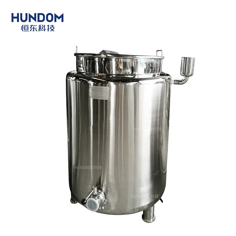 

Stainless steel electric heating jacketed storage tank with mixer for chocolate/syrup/juice