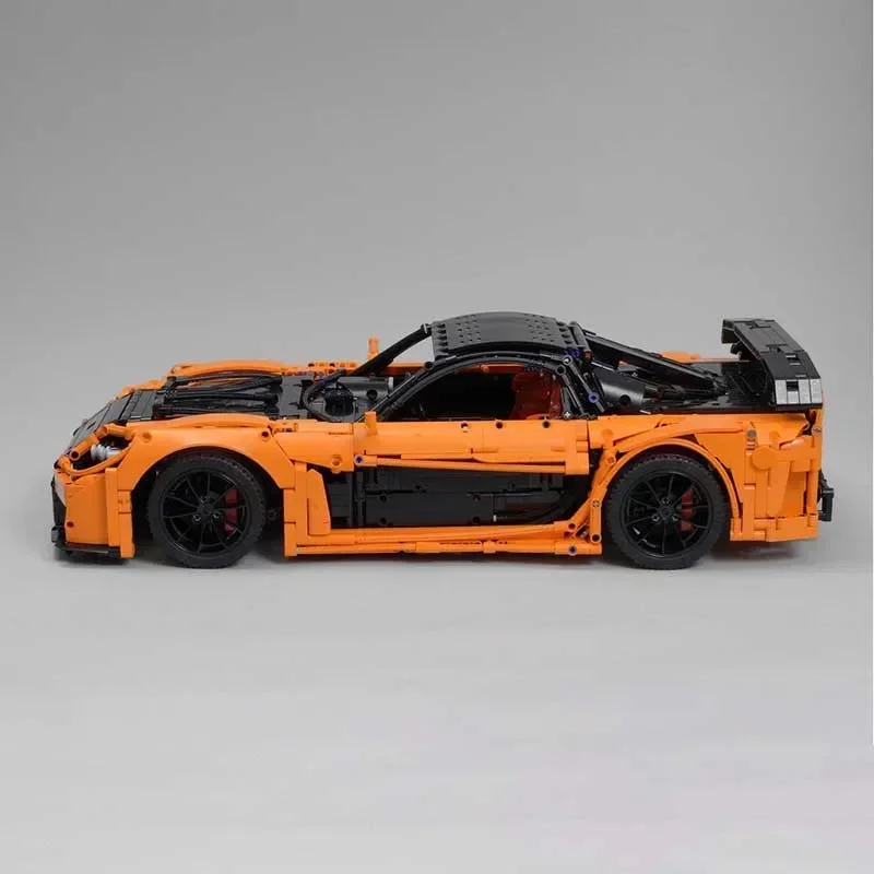 Moc tijolos de construção RX-7 véu lado fortuna campeão velocidade carros modelo tecnologia super esportes blocos carro montagem presente brinquedos diy