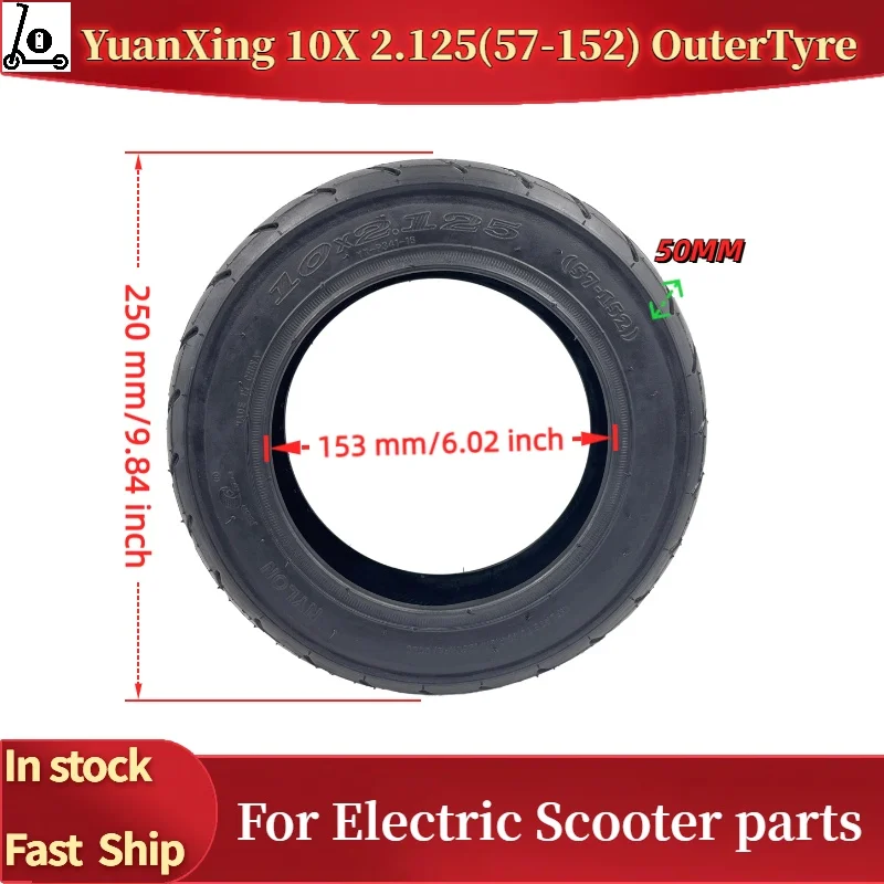 

Yuanxing 10x2.125 Pneumatic Tire for Electric Scooter Balancing vehicle 10 Inch Pneumatic Inner Outer Tyre