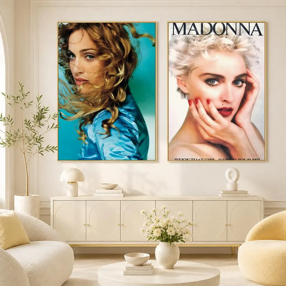 Famous singer M-Madonna C-Ciccone Poster Room Home Decoration Interior Wall Art Printing Garage Posters Gift