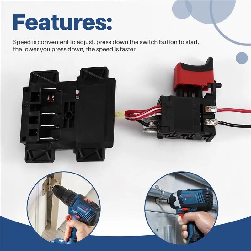 Innovative Replacement Option BS18V Trigger Switch For Various For Metabo Drills And Accessories Model 343410610