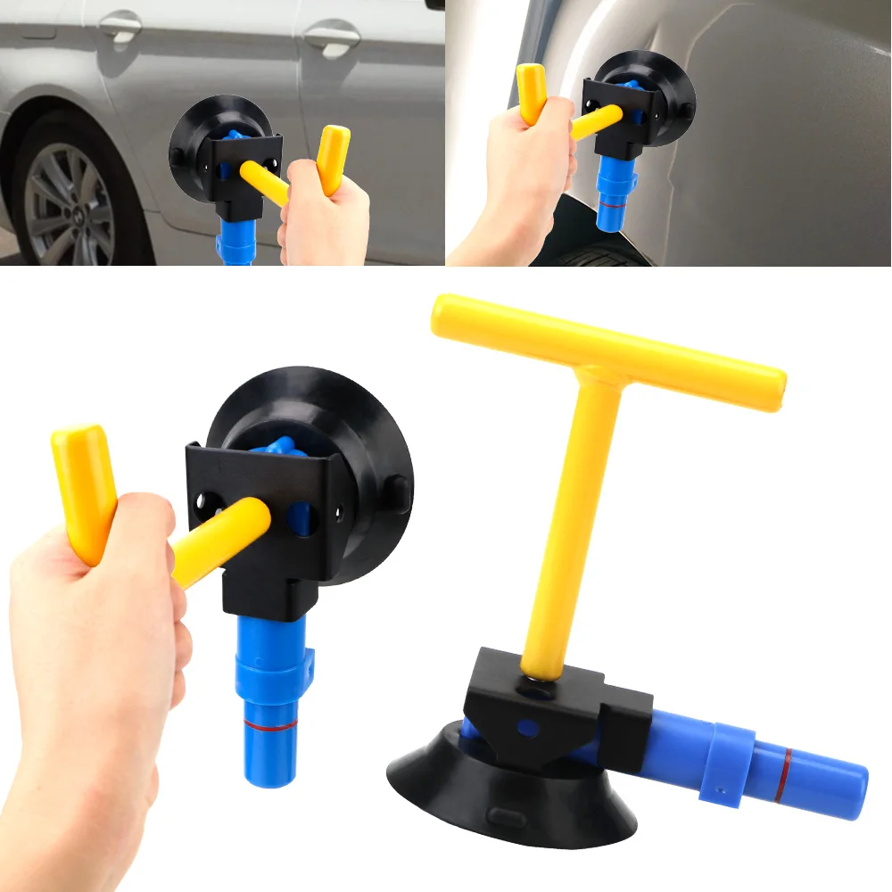 Car Dent Repair Puller Kit Strong Suction Hand Pump Base Slide Reverse Hammer Glue Polisher Removal Tool Automotive Accessories