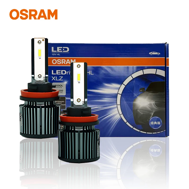 

Светодиодные лампы OSRAM LEDriving CLASSIC 2.0 H8/H9/H11 12V 27W 6000K для фар, увеличенная яркость на 50%, производство Китай
