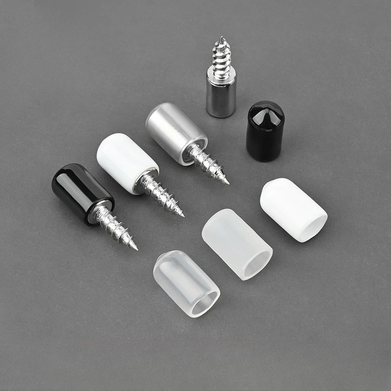 24/48pcs, Shelf Support Pegs, Heavy Duty Metal Cabinet Shelf Pins for Shelves, Closet Organizers(Black/ White/ Clear Cover)