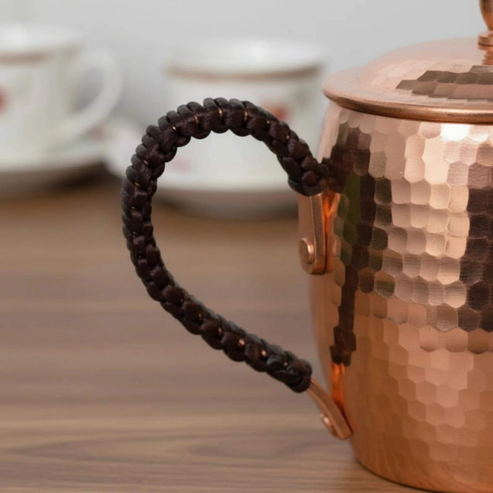

2 Pieces Handmade Copper Tea Cup Thickened Handmade Copper Cup Moscow Mule Mug Sturdy Lid Included for Gifts