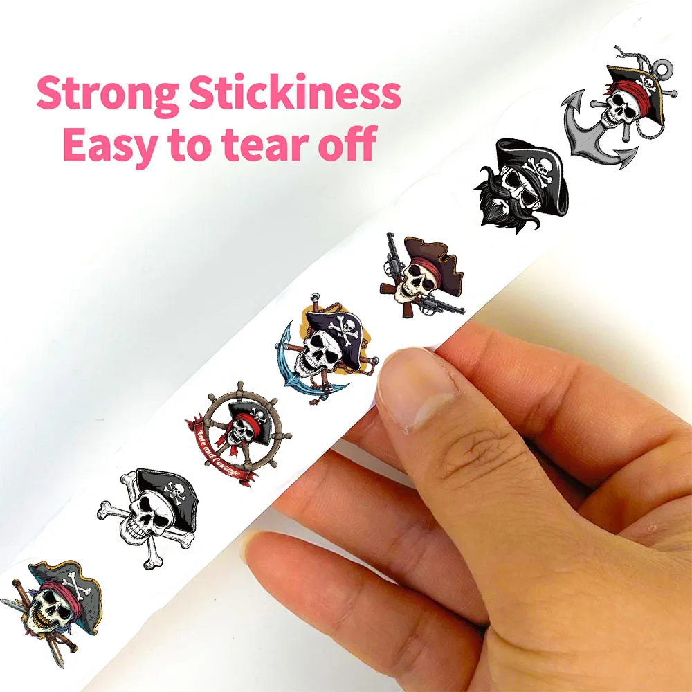 500 قطعة من ملصقات القراصنة الرجعية ملابس الشارع الشهير حقيبة الكمبيوتر المحمول القهوة الأمتعة دراجة نارية حقيبة القهوة المعيشة لفة ملصقات