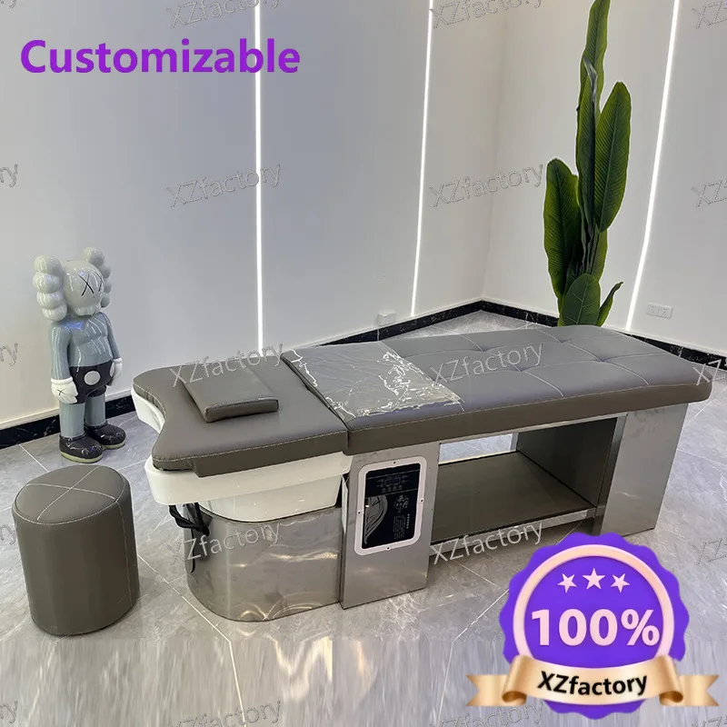 

Ceramic Basin Head Spa Shampoo Bed, Special for Barbershop, Thai Massage, Water Circulation and Fumigation