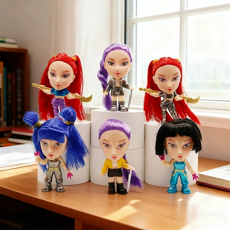 

НОВЫЕ 2/6 шт. игрушки для кукол Kpop Охотники на демонов Фигурка Игрушка Руми Мира Зои Красивая принцесса Девушка Куклы Пластиковая игрушка «сделай сам» для девочек