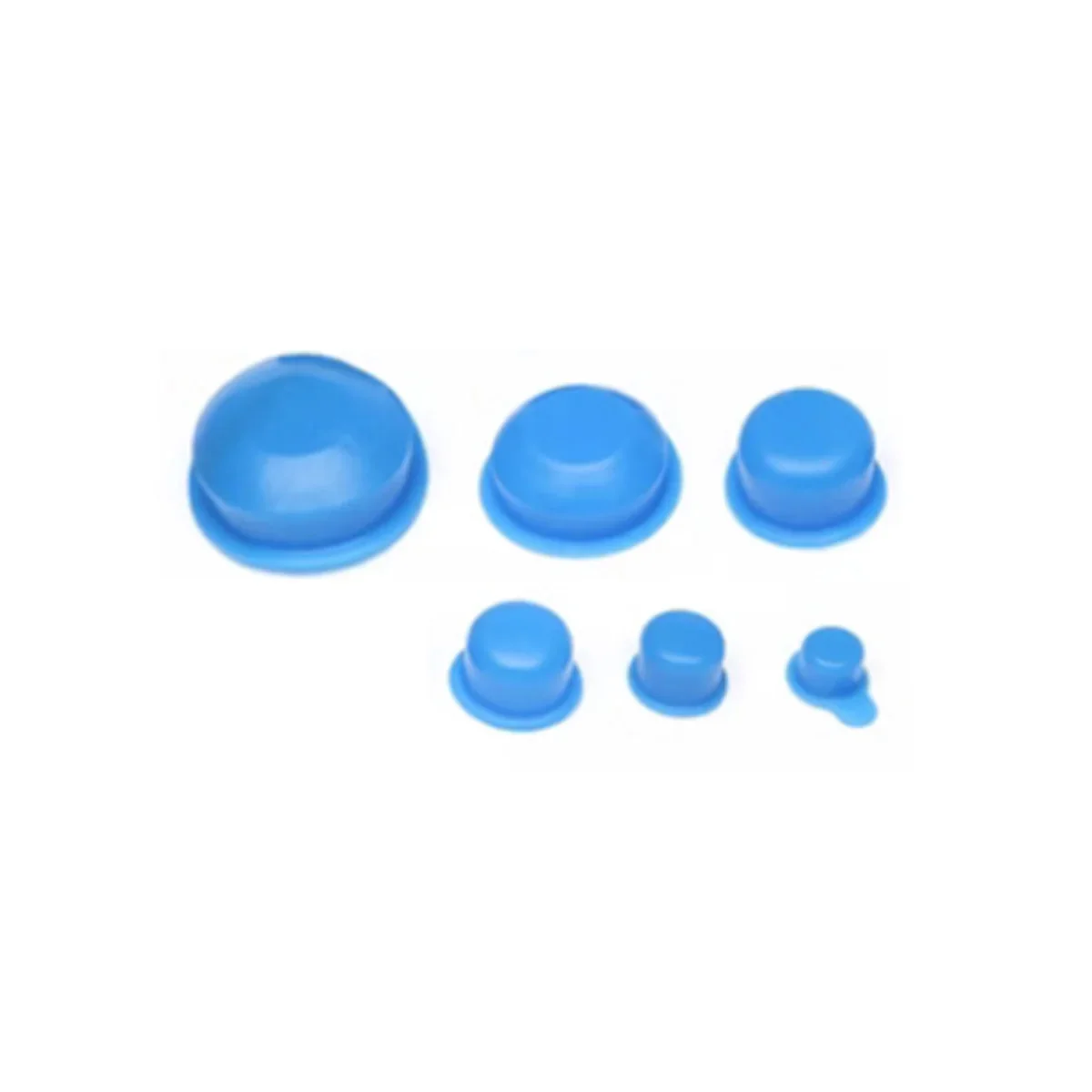 Blue PVC Rubber Screw Hole Plugs Oil Cylinder Plastic Plugs Cover Nut Protective Sleeve