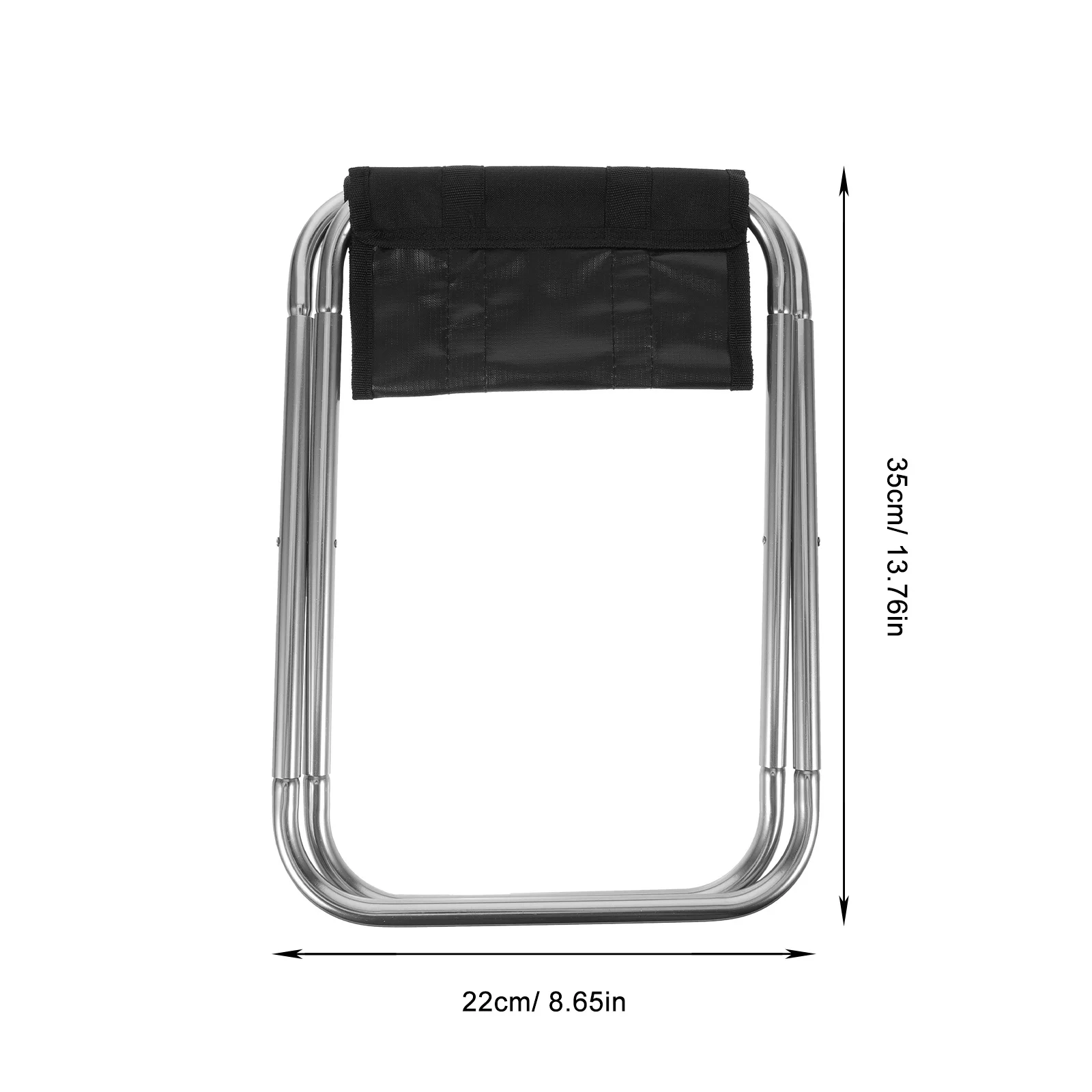 Portable Camping Stool Folding Lightweight Aluminum Alloy Bench Outdoor Garden Fishing Hiking Travel Compact Sturdy Seat