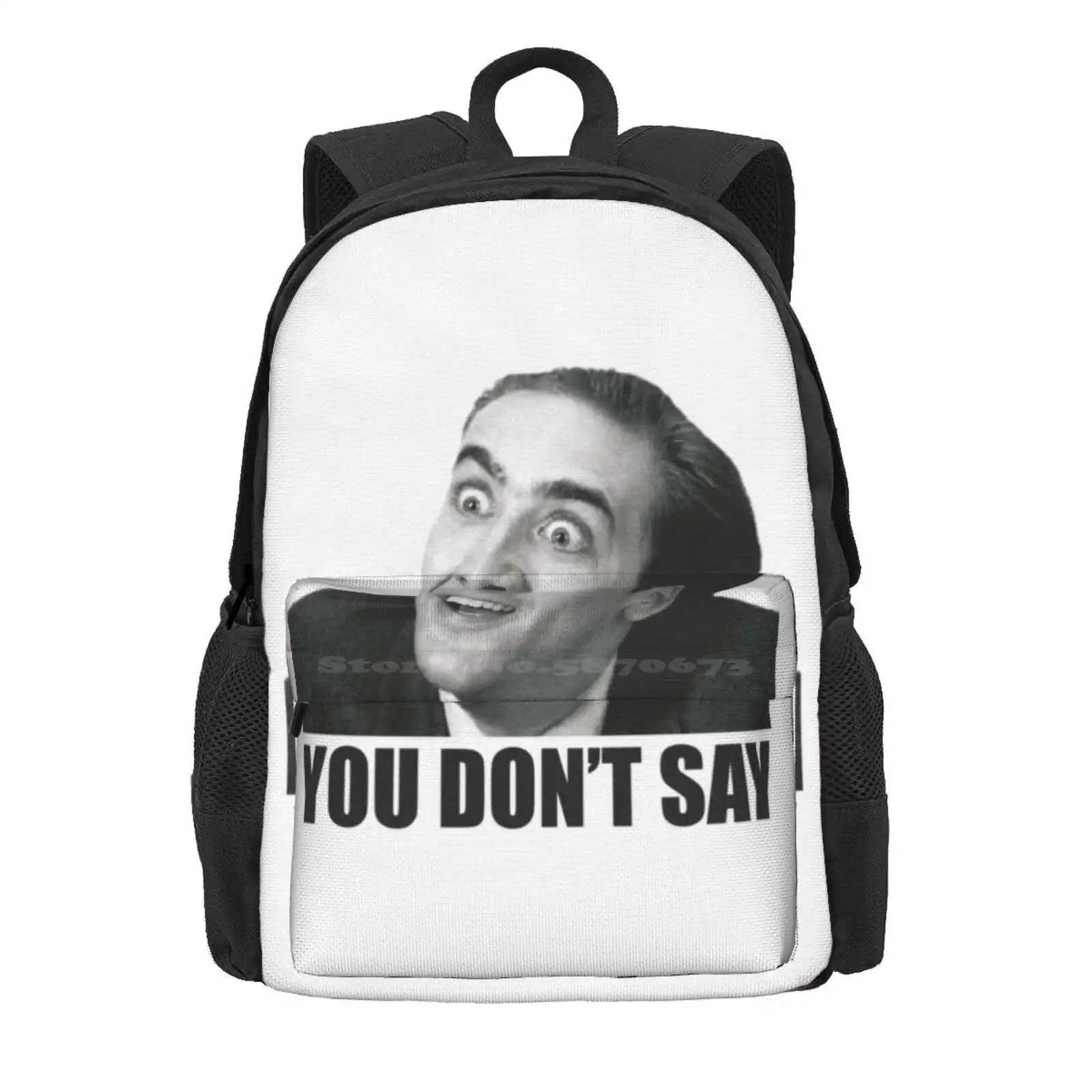 Nicolas Cage Meme Shirts Hot Sale Schoolbag Backpack Fashion Bags Nicolas Cage Nick Cage Meme Nicholas Cage Films Movie Funny