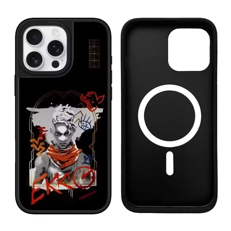 

Game Anime Mirror Magnetic Phone Case Cover for IPhone 11 12 13 14 15 16 Pro Max Case
