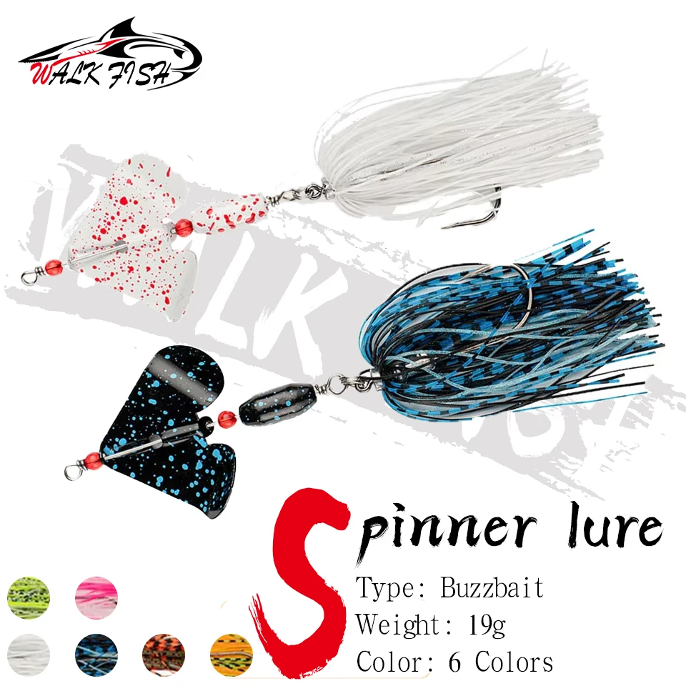 SPAZIERGANG FISCH 1Pcs 19g Spinner Köder Angeln Locken Farbige Metall Klinge Künstliche Schaukel Köder Harten Köder Gefälschte köder Süßwasser Bass Jig