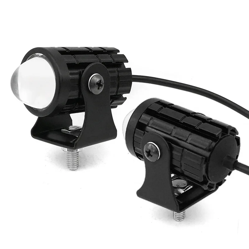 For Factory LED Motorcycle Small Cannon Dual Color Spotlight Integrated Far and Near 12-80V Electric Vehicle Hot Sale