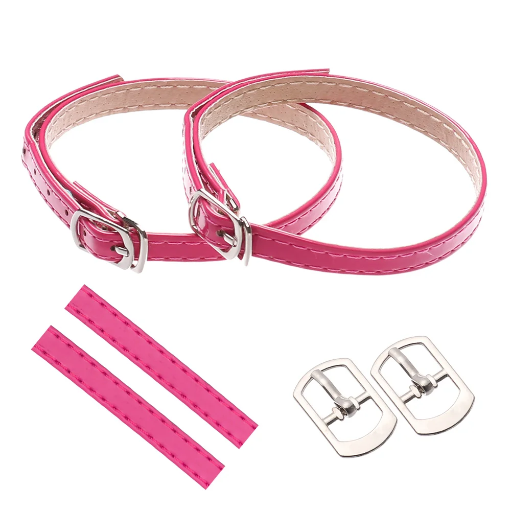 Beauty Props Adjustable PU Leather Locking High Heels Ankle Tie Strap Band Bundle Shoelace Anti-skid Straps