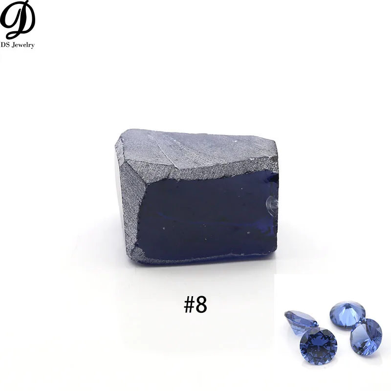 

250Garms Synthetic Gems Nanosital Blue Black #8 Artificial Gemstone Rough Material For Loose Stone Making