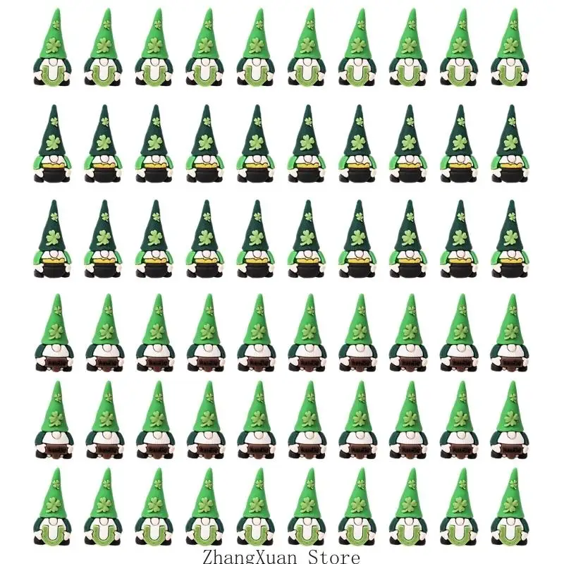 Patricks Day Mini Zwerge Figur Miniatur Irische Kleeblätter Statue Winzige Zwerge 3XUF – Detail 3