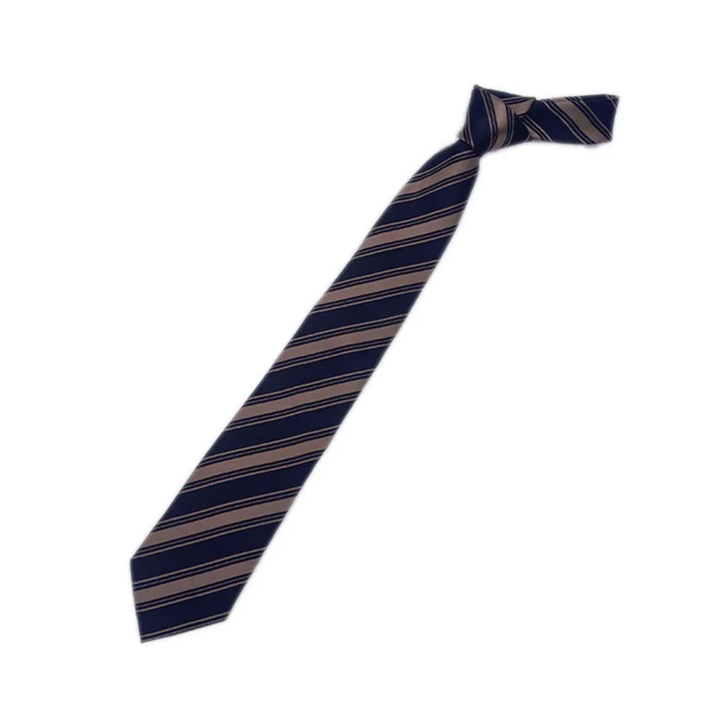 Men Women Fashion Ties  1200-PIN 8CM 3.15\'\' Business Wedding Accessories Silk Tie Striped Pattern Black Blue Red Necktie