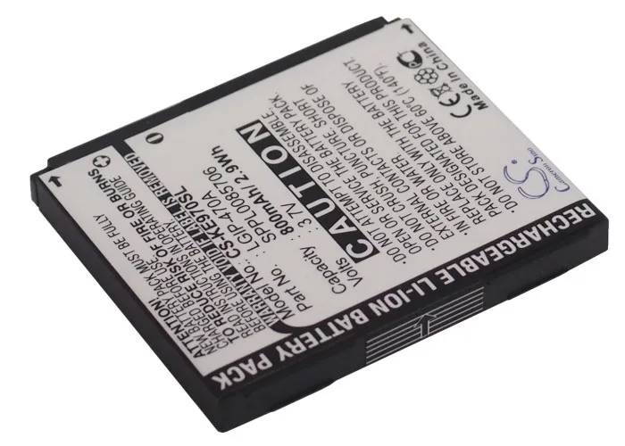Cameron Sino batería de 800mAh LGIP-470A para LG GD330,KE70,KE970,KE970U,KF600,KF750,KG270,KG70,KG70c,KU970,LF755, LX570,U970