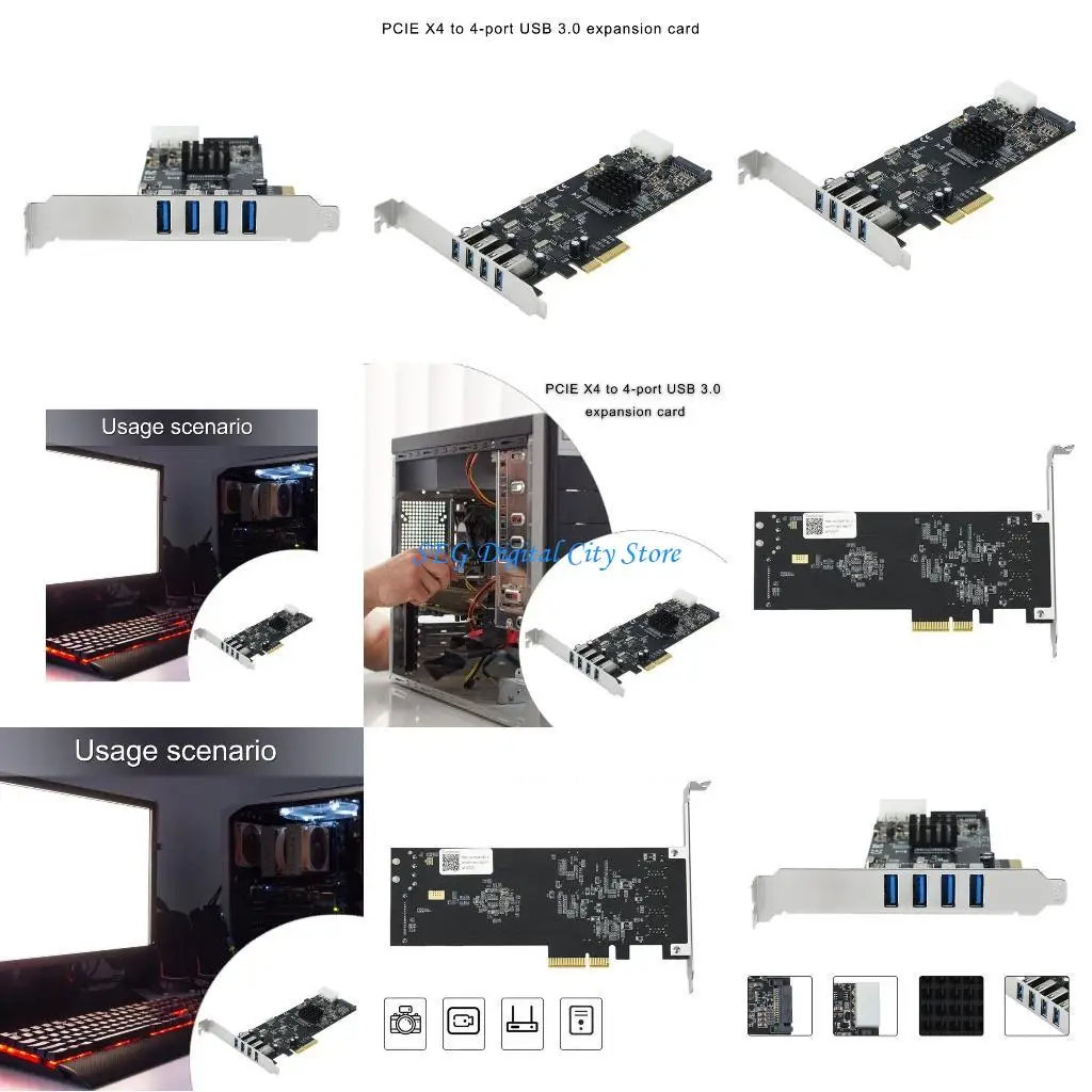 

U75B Fast Speed Data Transmission PCIe to USB Multiport Expansion Card
