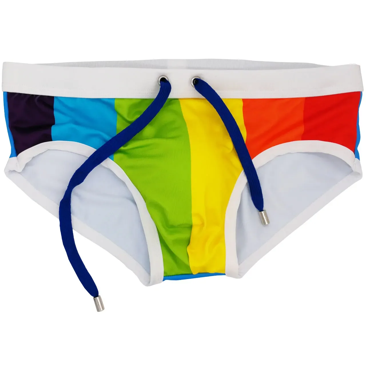 Gay Swimwear Men Push Up Rainbow Swim Briefs Trunks Mens Sexy Underwear Swimsuit Swimming Trunks Suring Bikini Beach Shorts