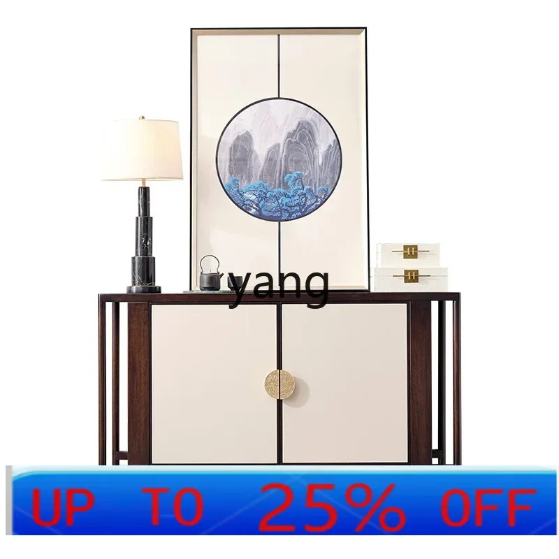 

LMM New Chinese Ebony Side Cabinet Solid Wood Wine Cabinet Locker Restaurant Furniture