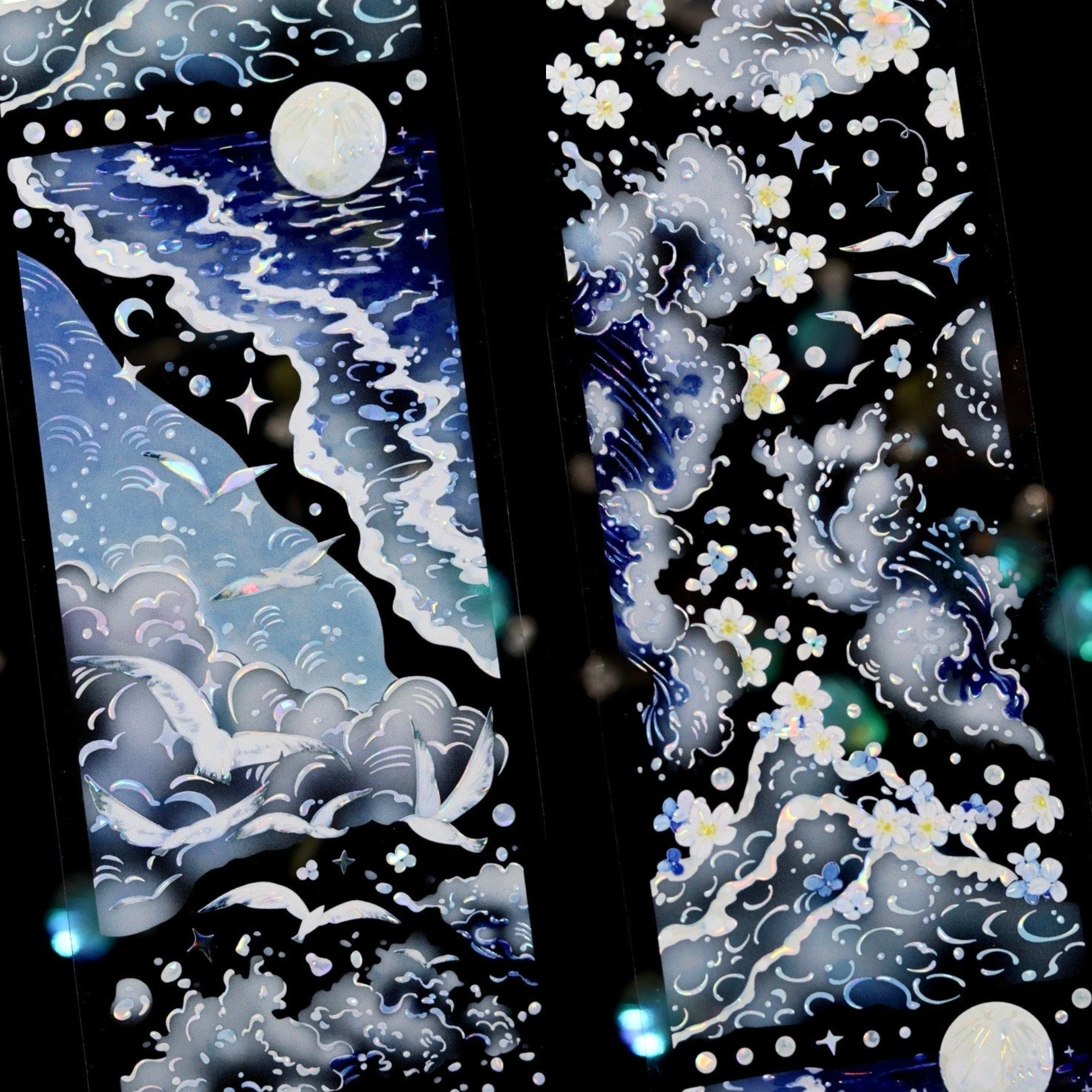 wines-moon-sea-flower-sleep-shell-shine-washi-tape