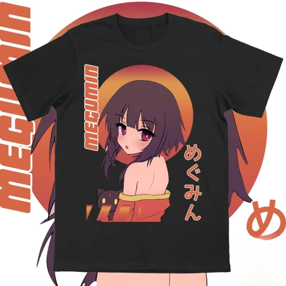 ANIME TSHIRT - Konosuba - Megumin T-Shirt Anime girl cute style comics surrounding cosplay costumes