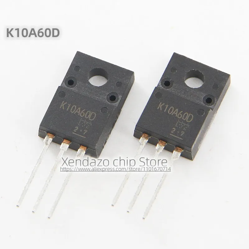 5pcs/lot TK10A60D K10A60D TO-220F package Original genuine 10A/600V MOS field-effect transistor