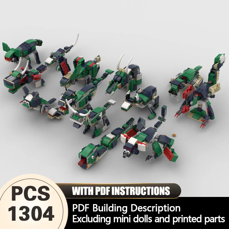 Creators Animal Series Model MOC Building Bricks Modified Zodiac Series Modular Technology Gifts Holiday Assemble Children Toys