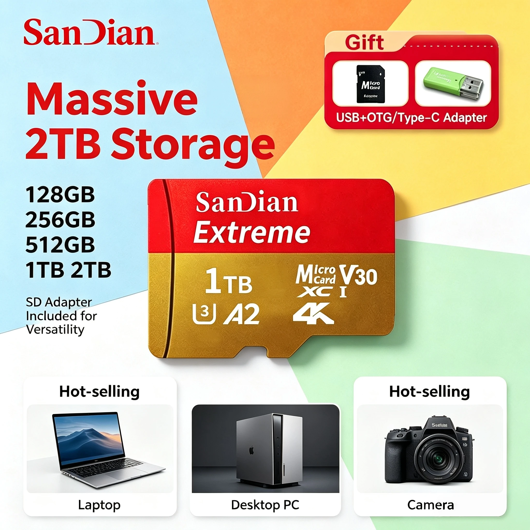 Original 256GB Micro TF SD Card UHS 1 Class 10 High Speed Flash Memory Storage For PC Smartphone Titan Pro Use Drive Storage